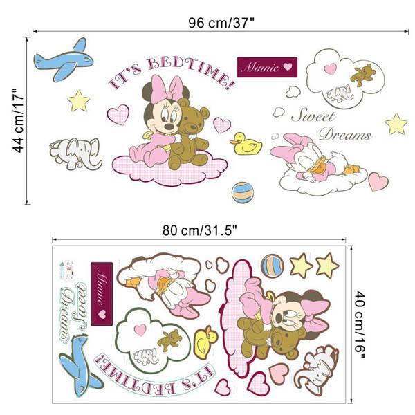 ウォールステッカー ディズニー 赤ちゃんミニー 赤ちゃんデイジー おやすみタイム パステルカラー 壁デコ 北欧風 Diy リビング Ws Mq011 Peachyshop 通販 Yahoo ショッピング