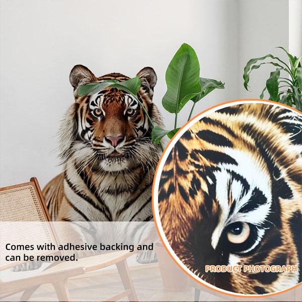 ウォールステッカー 虎 タイガー 迫力ある 伏せ トラ リアル ドッキリ