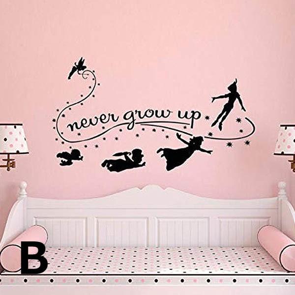ウォールステッカー 空飛ぶピーターパン ネバーランド ディズニー シルエット カッティングシール 壁デコ 北欧風 Diy リビング 寝室 子ども部屋 Ws Yy19 Peachyshop 通販 Yahoo ショッピング