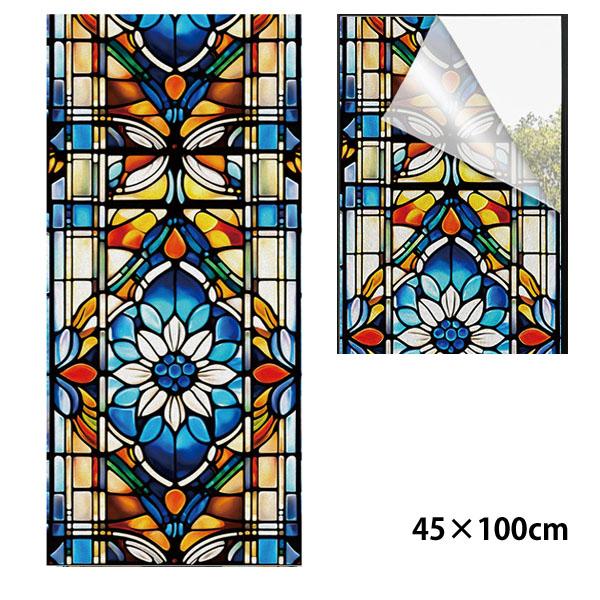 ガラスステッカー ステンドグラス 教会風 アンティーク 幾何学模様
