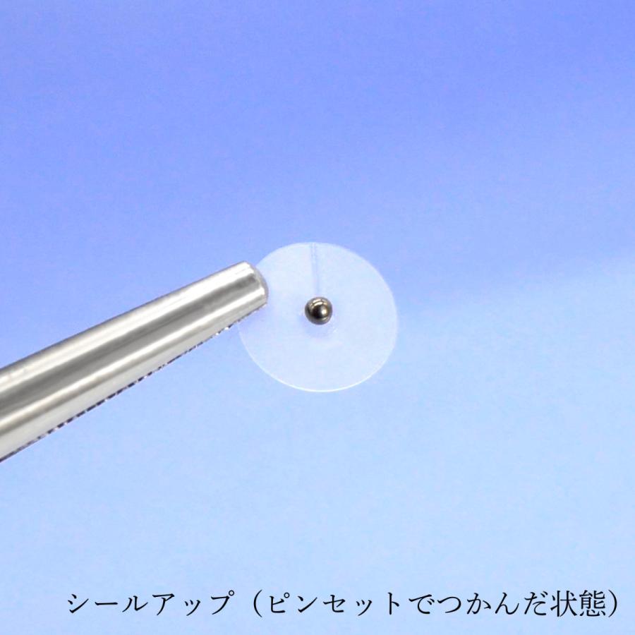 ピークパイン 日本製 耳つぼシール 100枚 純チタン粒100個 耳