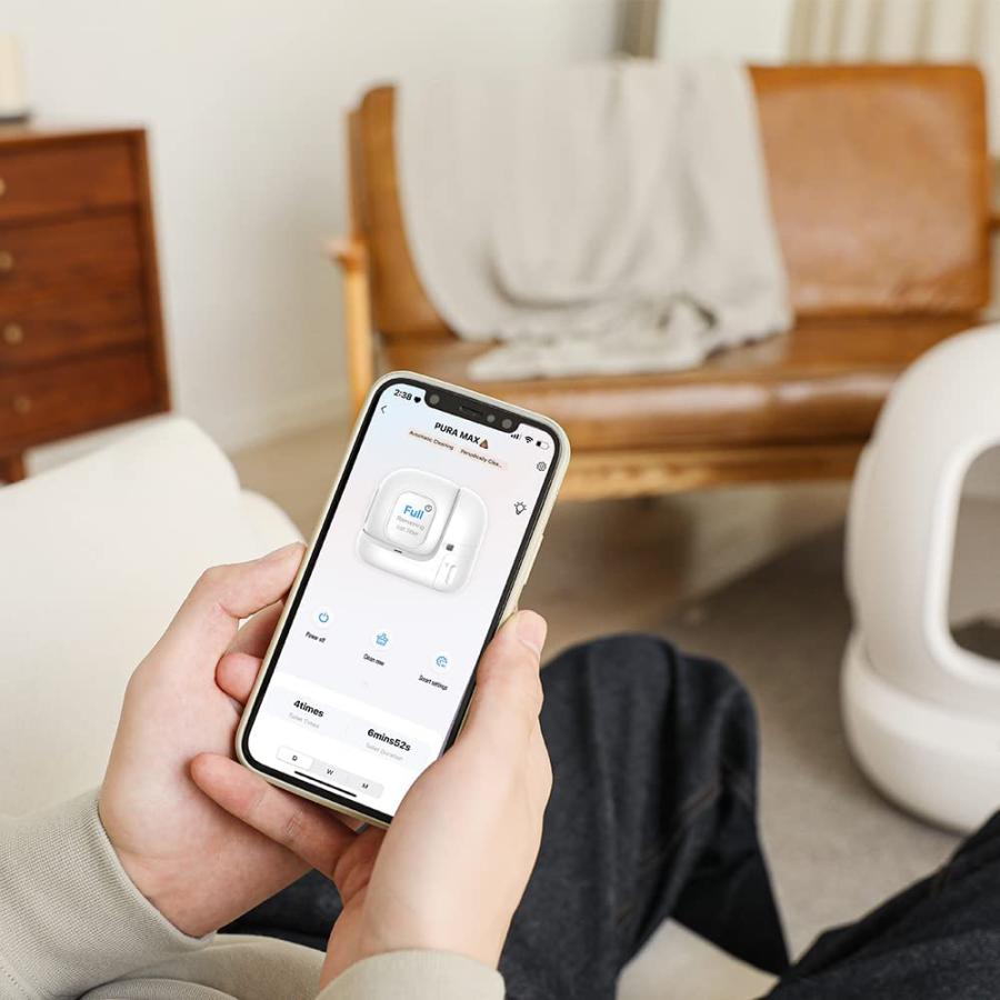 格安SALEスタート！PETKIT 猫 自動トイレ スマホ管理 飛散防止 Android