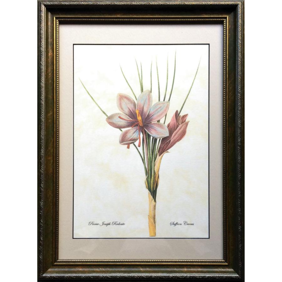 Pealimo ピエール ジョセフ ルドゥーテ ボタニカルアート 植物画 42cm 31cm Saffron Crocus 額装品 複製版 花 インテリア 絵画 額絵 額 おしゃれ 壁掛け Bab 5001 植物画 ボタニカルアート Pealimo 通販 Yahoo ショッピング