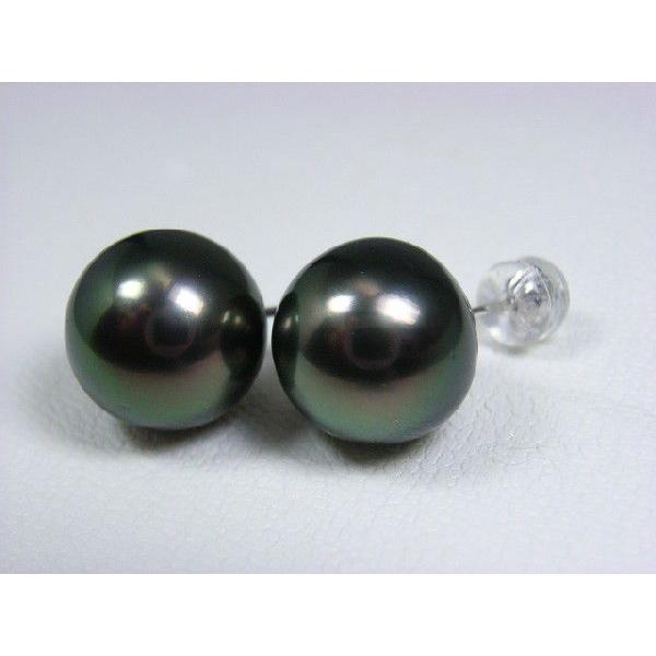 【美品】黒蝶真珠　タヒチパール　バロック　11mm　ピアス　フック 黒蝶パールピアス タヒチ黒真珠ピアス 11mm : パールバロック - 通販