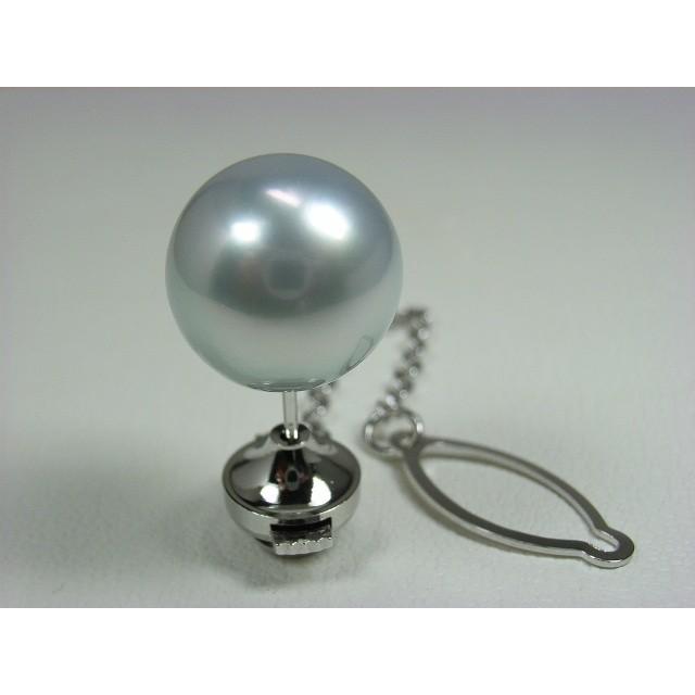 白蝶真珠のパールタイタック 大珠サイズ白蝶真珠タイタック