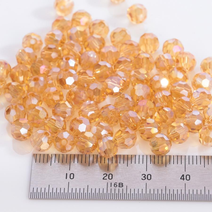 ガラスビーズ 6mm 30個 両穴 ABクリスタル カットビーズ スワロ ゴールド オレンジ シャンパンゴールド 32面カット 多面 アクセサリー ピアスパーツ |  | 03