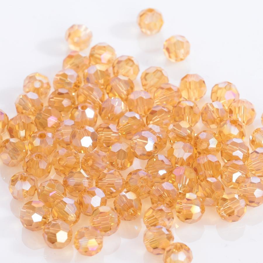 ガラスビーズ 6mm 30個 両穴 ABクリスタル カットビーズ スワロ ゴールド オレンジ シャンパンゴールド 32面カット 多面 アクセサリー ピアスパーツ |  | 02