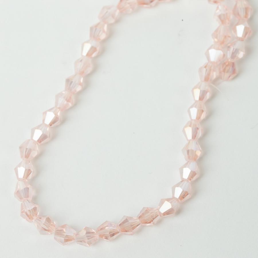 水晶ビーズ 6mm 30個 両穴 ABクリスタル ガラスカット スワロビーズ そろばん型 ピンク ガラス ピアスパーツ アクセサリーパーツ |  | 05