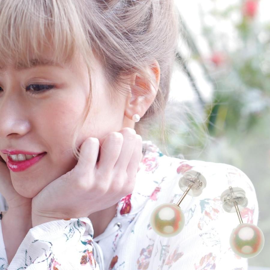 アコヤ真珠 パール スタッド ピアス 約7.0mm ホワイトゴールド K14WG 結婚式 冠婚葬祭 葬儀 成人式 卒業 入園 入学式 母の日