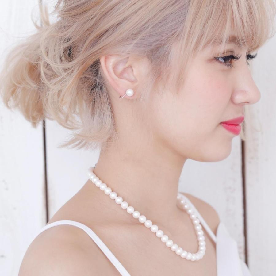 パール ネックレスセット アコヤ真珠 約7.5-8.0mm  結婚式 冠婚葬祭  プレゼント 本真珠 カジュアル 葬儀の画像