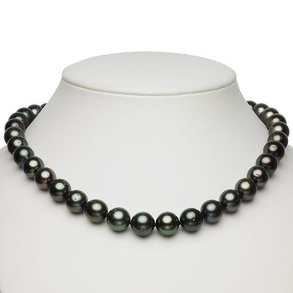 タヒチ 黒蝶 真珠 パール フォーマル ネックレス 約8.0-11.0mm