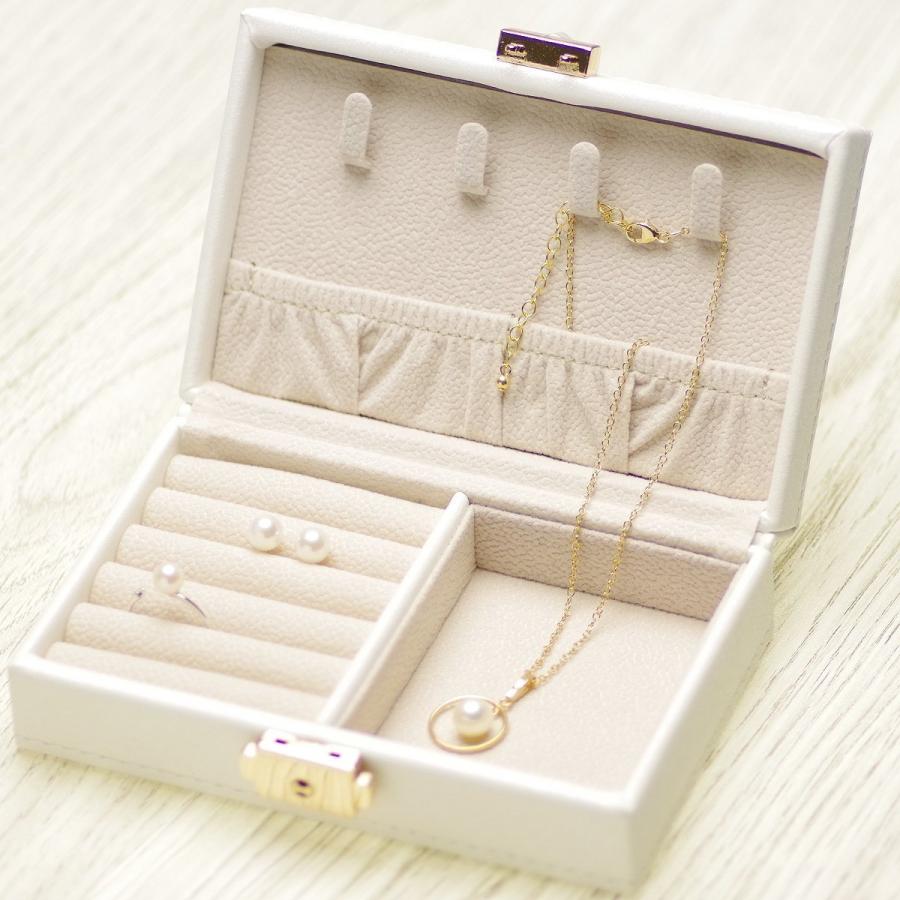 キルトジュエリーボックス まとめ買い 10個セット レザー調 ジュエリーケース 大容量 アクセサリーボックス トラベル_1