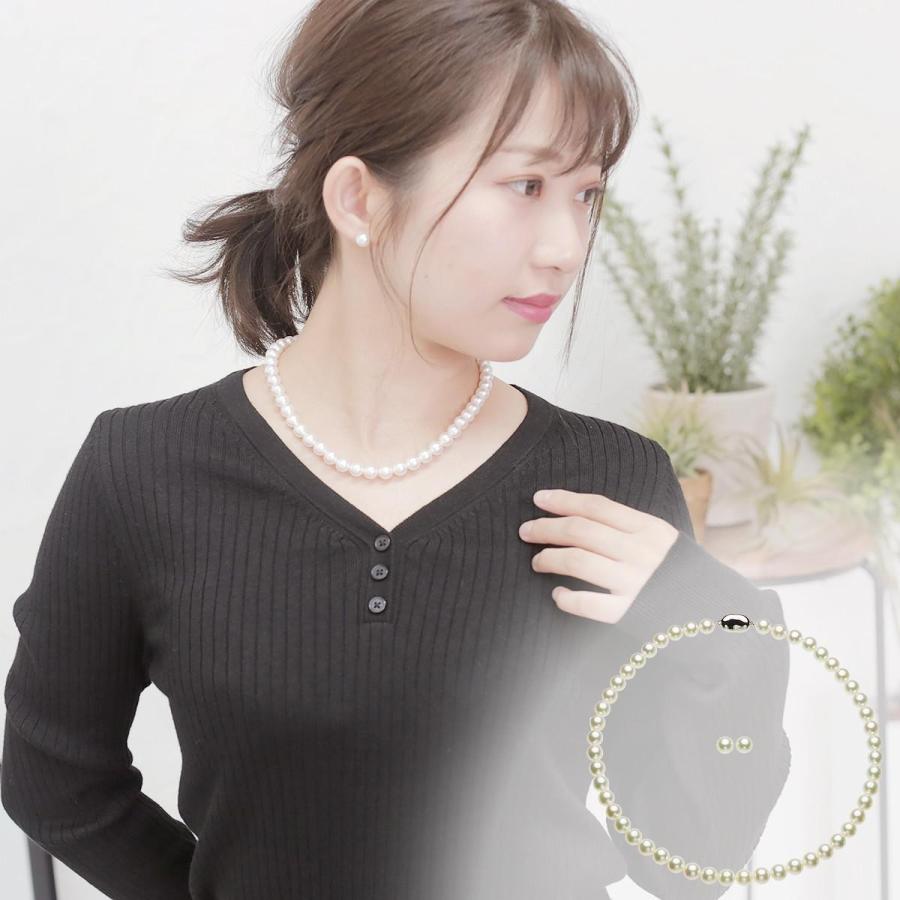 アコヤ真珠 オーロラ花珠ネックレス 8-8.5mm パール本真珠