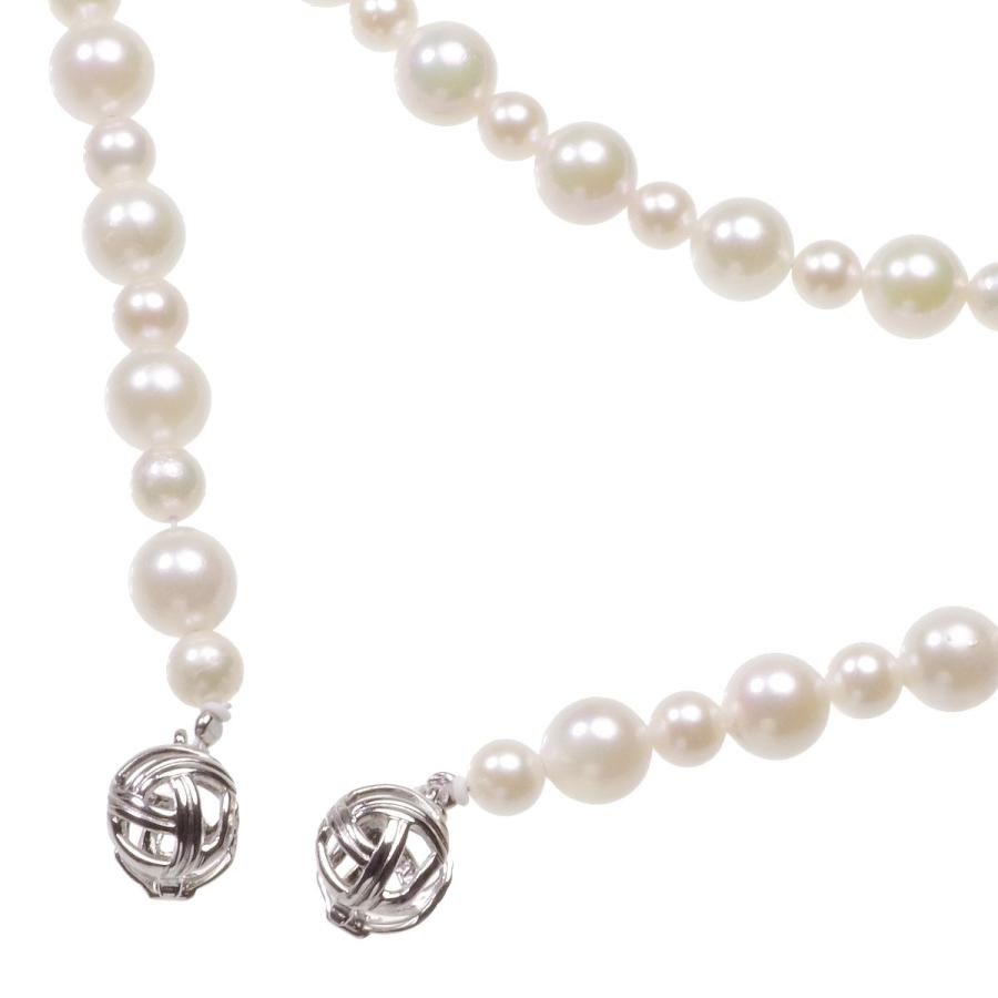 アコヤ真珠 ラリエット ロングネックレス 5-5.5mm 6.5-7mm 110cm 結婚 