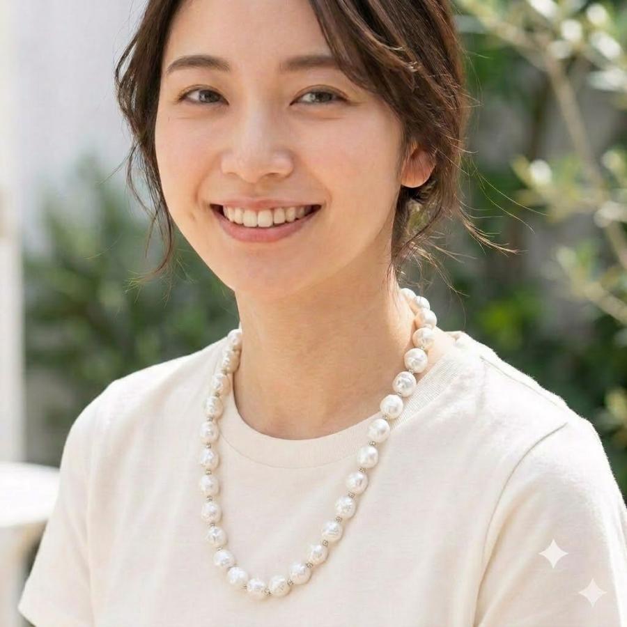 淡水真珠 バロックパール ネックレス パールネックレス 本真珠 