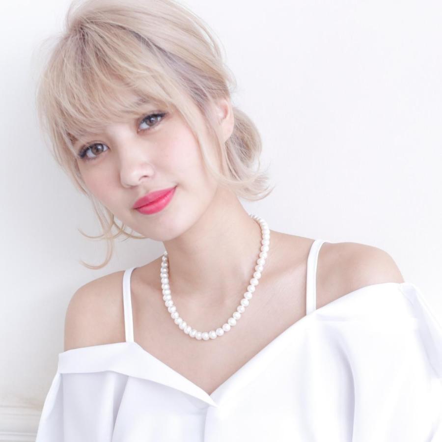 パール ネックレス 高級 淡水真珠 フォーマル 約8.0-8.5mm 結婚式 冠婚 
