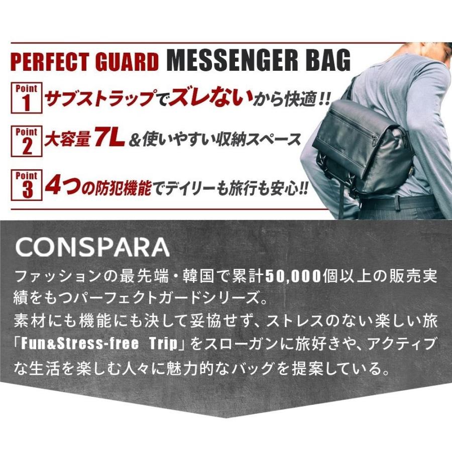 【韓国ブランド】CONSPARA 最強セキュリティ スリングバッグ Amazon | [CONSPARA]盗難防止 防水 旅行 ウエストバッグ 7つの