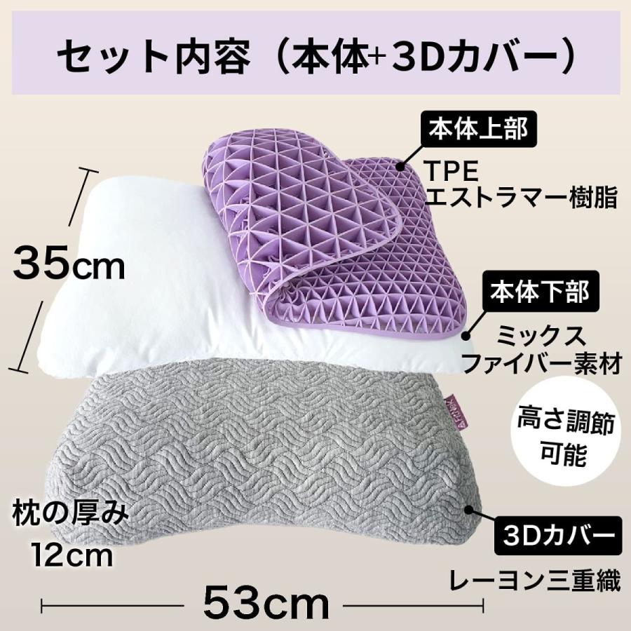 Fit Nek 枕 快眠 まくら ストレートネック 肩こり解消 高さ調整