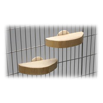 SANKO ナチュラルステップ 2個入 止まり木 おやすみボード 休憩ボード かじり木 ボルダリング 踊り場 おもちゃ ウッドステージ 鳥 インコ | 三晃商会 | 01