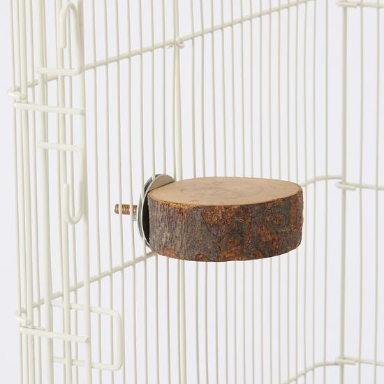 【輪切りタイプ】CASA ステップになる りんごのかじり木（輪切り）1個 止まり木 おやすみボード 休憩 ボード 踊り場 おもちゃ ウッドステージ 鳥 インコ |  | 02