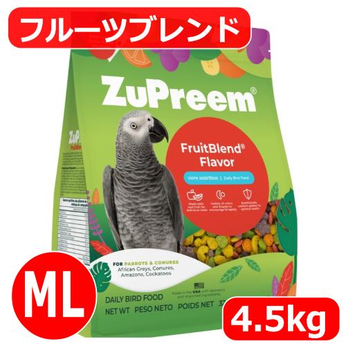 ZuPreem（ズプリーム） フルーツブレンド(ML) 4.5kg ペレット ヨウム