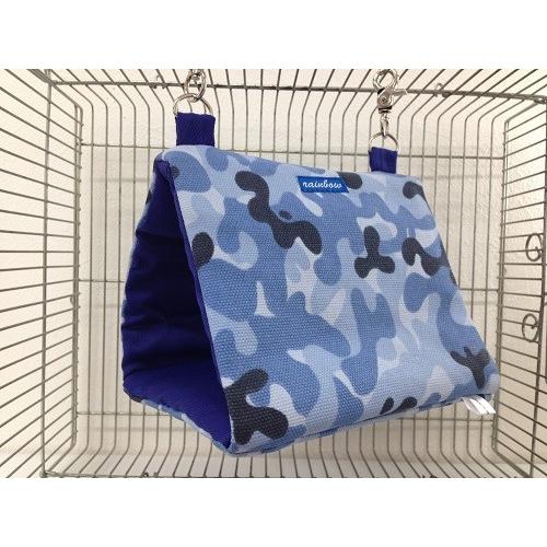 Rainbow デグーのトンネル迷彩（ブルー）インコ オウム バードベット バードテント | 