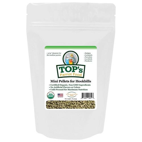 Top's Parrot Food トップ パロット フード（ミニ） 453g オーガニック ペレット USDA認定 ナチュラル セキセイインコ オカメインコ トップス 無着色 餌 鳥 454 |  | 01