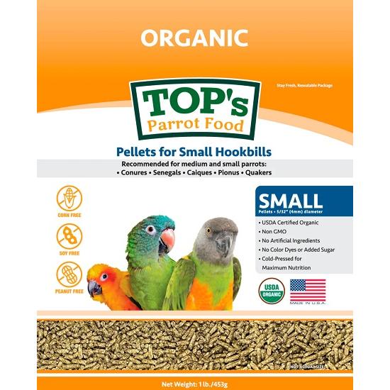Top's Parrot Food トップ パロット フード（スモール）453g オーガニック ペレット USDA認定 ナチュラル オキナインコ シロハラインコ トップス 454 鳥 餌 | 