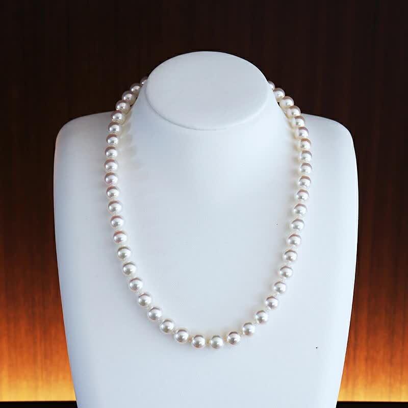 akoya 準花珠 アコヤ真珠 ネックレス 7.5-8mm 全長42cm 真珠品質 akoya 準花珠 アコヤ真珠 ネックレス 7.5-8mm 全長42cm 真珠品質