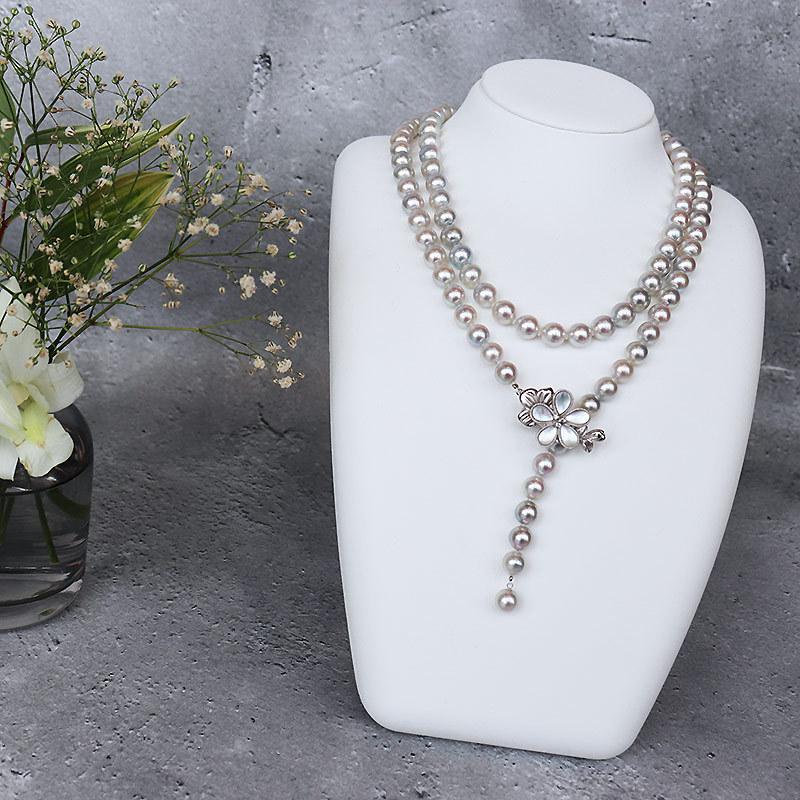 アコヤナチュラルロングネックレス南洋真珠ペンダントヘッド付き