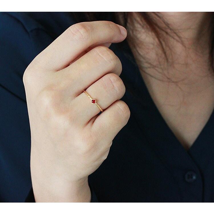 K18 or K18WG RUBY SAPPHIRE EMERALD リング 一粒 ルビー サファイア
