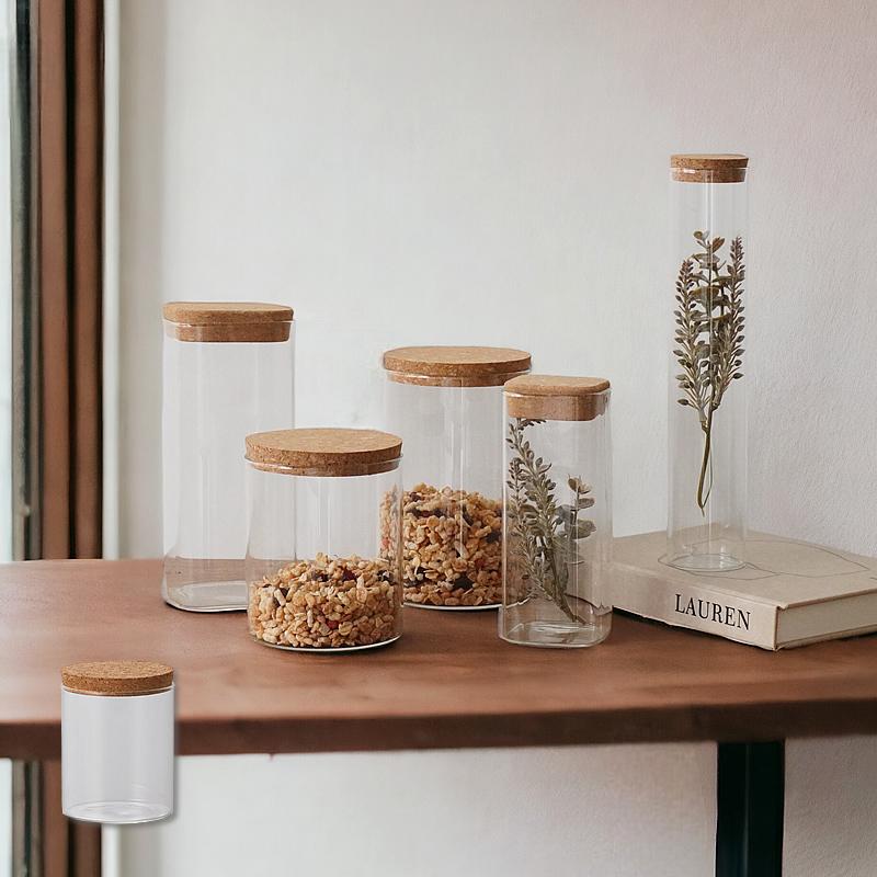 シリンダー型 ガラス 容器 大 フラワーベース 花瓶 保存容器 9.5×H16cm