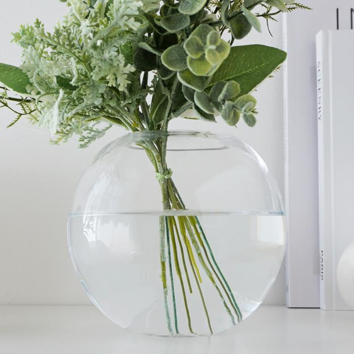 ドイツ アンティーク ビンテージ クリア 丸○ 花瓶 フラワーベース 希少 美品 フラワーベース クリア ガラス 花瓶 Sサイズ 約 W 13cm D 13cm H 16cm