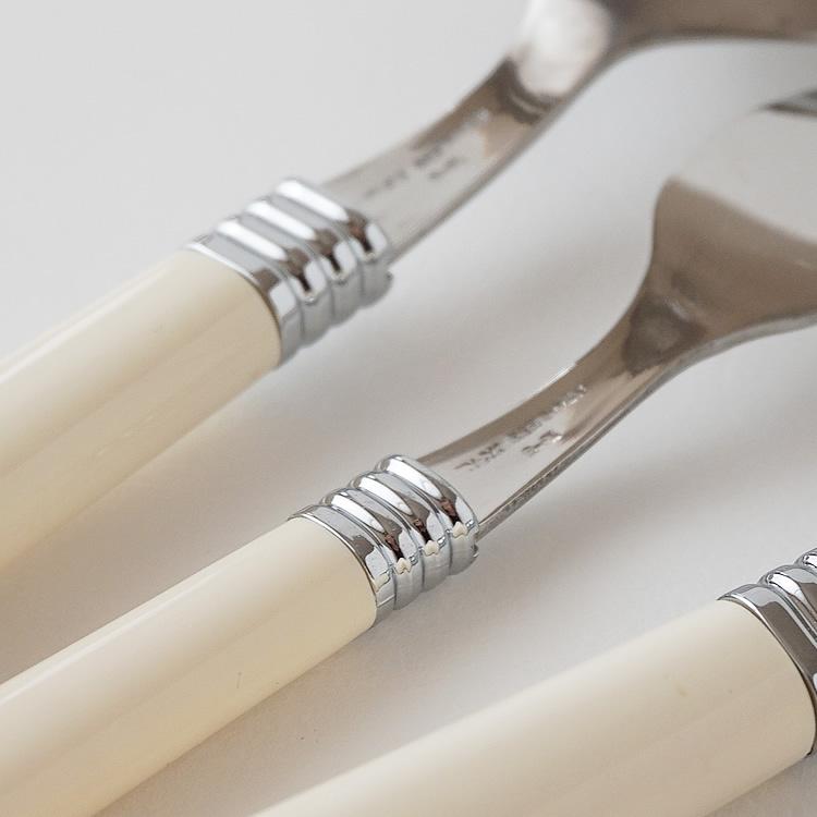 カトラリーセット5点 セット アイボリー 日本製 ナイフフォーク