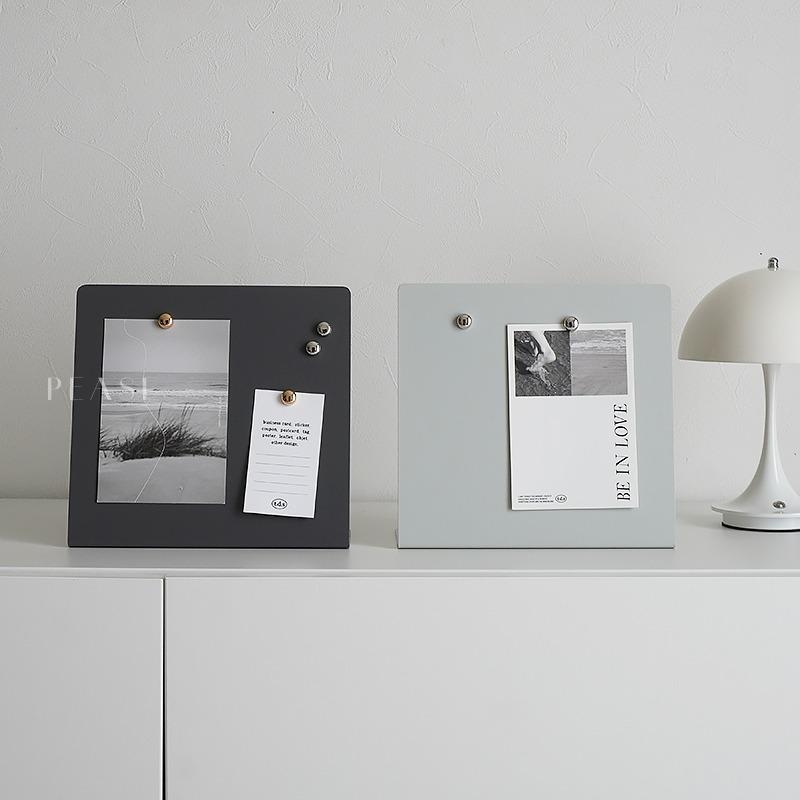 マグネットボード 卓上 マグネット付き 磁石 ポストカード 写真 メモ