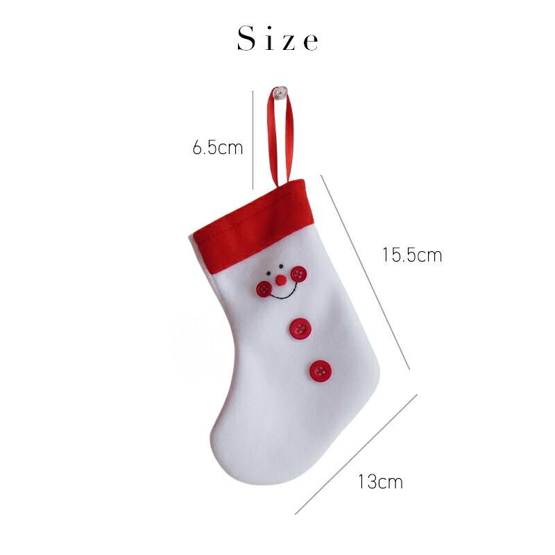 ✨新品未使用✨クリスマス飾り クリスマスソックス 壁掛け スノーマン 雪だるま クリスマス ミニソックス 2枚セット サンタクロース スノーマン