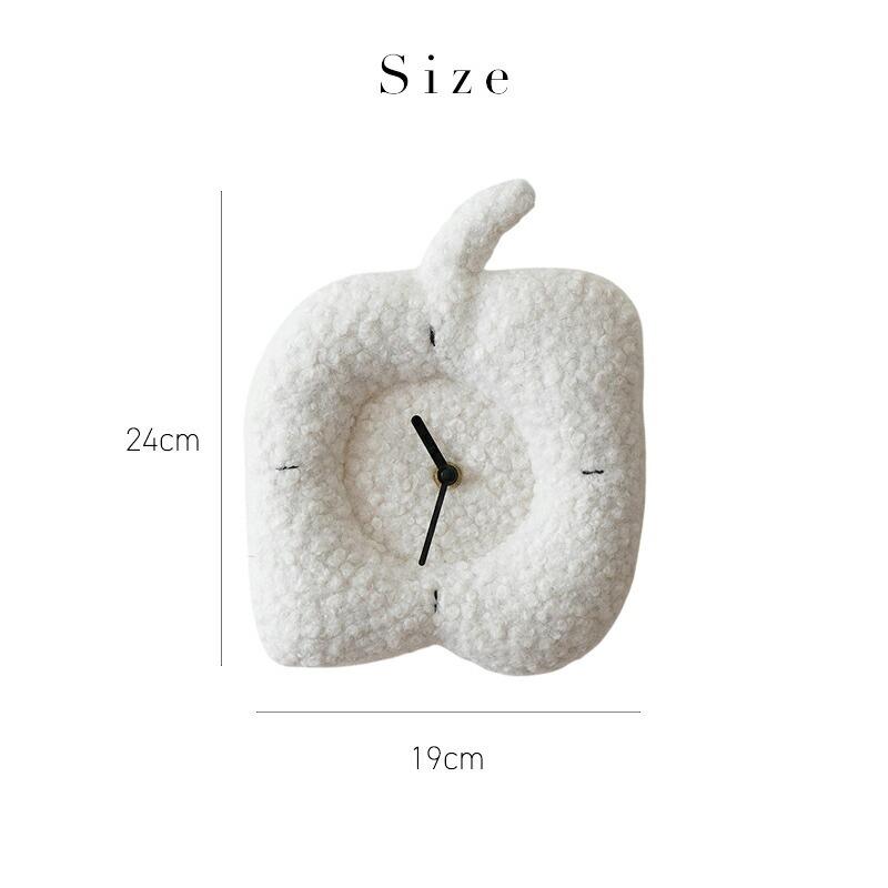 アップル 時計 壁掛け時計 りんご リンゴ おしゃれ かわいい 韓国