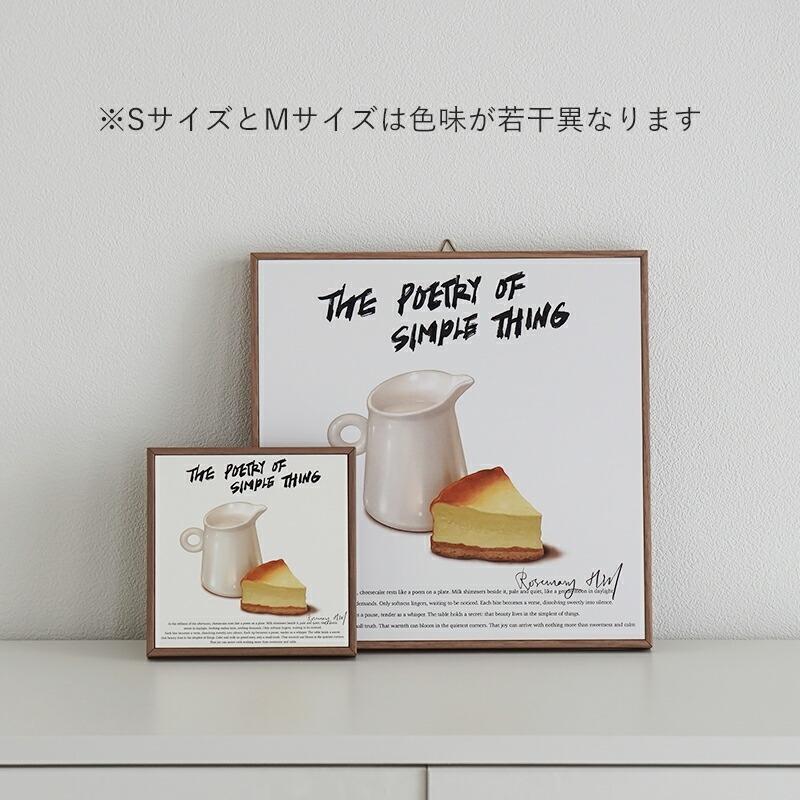 ポスター Sサイズ 13.5cm チーズケーキ バゲット おしゃれ 壁掛け