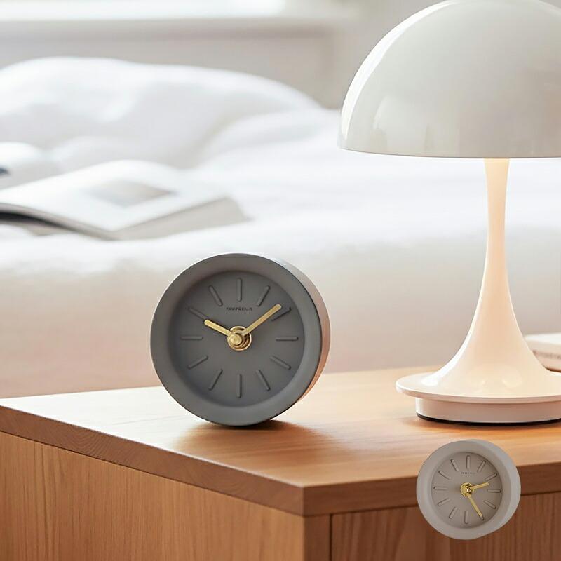 置き時計 静音 セメント 真鍮 コンクリート おしゃれ 北欧 韓国