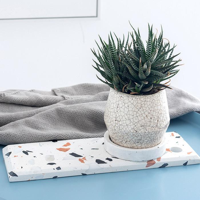 テラゾー トレイ Sサイズ トレー プレート ディスプレイ テラゾ