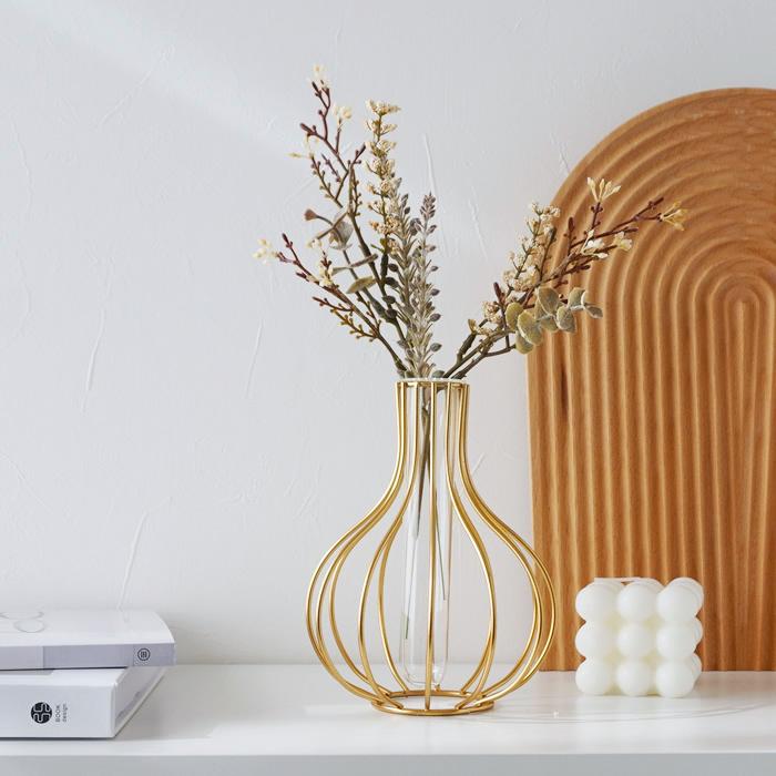 オニオン Onion フラワーベース 花瓶 一輪挿し ガラス アイアン ゴールド Pease 198 Pease 通販 Yahoo ショッピング