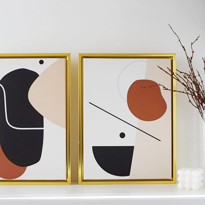 アートポスター フレーム付き ゴールド壁掛け おしゃれ かわいい 北欧モダン インテリア Pease 0 Pease 通販 Yahoo ショッピング