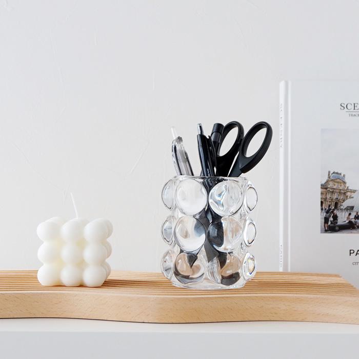 バブル メイクブラシスタンド ペンスタンド 花瓶 フラワーベース