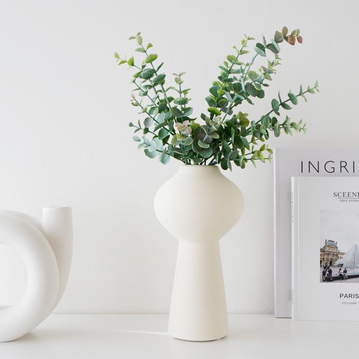フラワーベース 花瓶 造花 北欧 ドライフラワー専用 セラミック