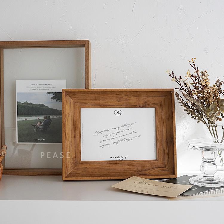 倉庫出荷 フォトフレーム 写真立て ブラウン ナチュラル 木目調 縦 横置き 壁掛け おしゃれ かわいい ナチュラル 北欧 韓国インテリア Pease 226 Pease 通販 Yahoo ショッピング