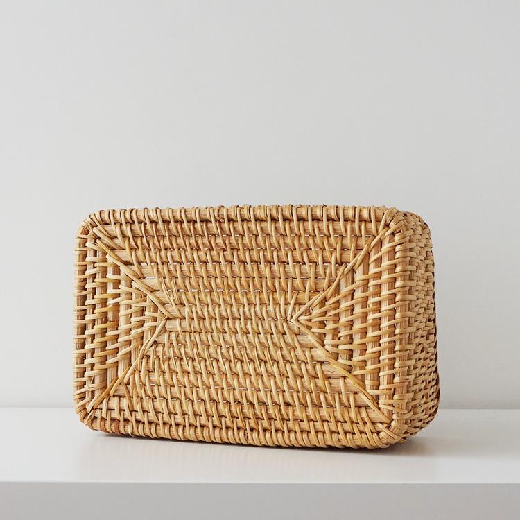 ラタン バスケット 1個 小物入れ 籐 ナチュラル 収納 ボックス