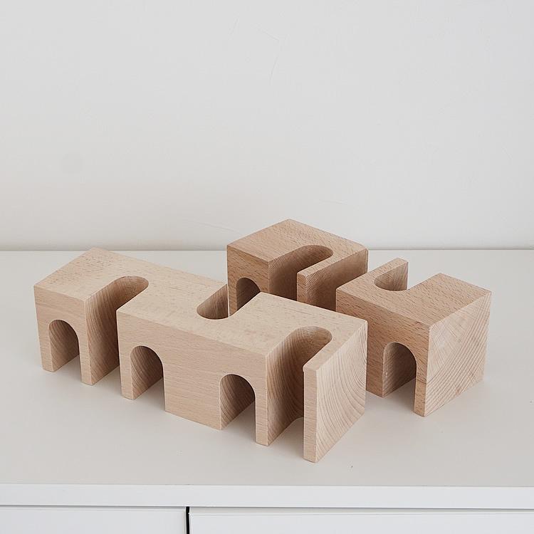 ウッドオブジェ 置物 木製 幾何学 おしゃれ ナチュラル 北欧 韓国