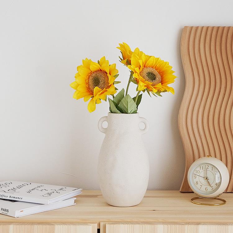造花 ヒマワリ 3本セット 向日葵 フェイクフラワー おしゃれ かわいい 韓国インテリア Pease 275 Pease 通販 Yahoo ショッピング