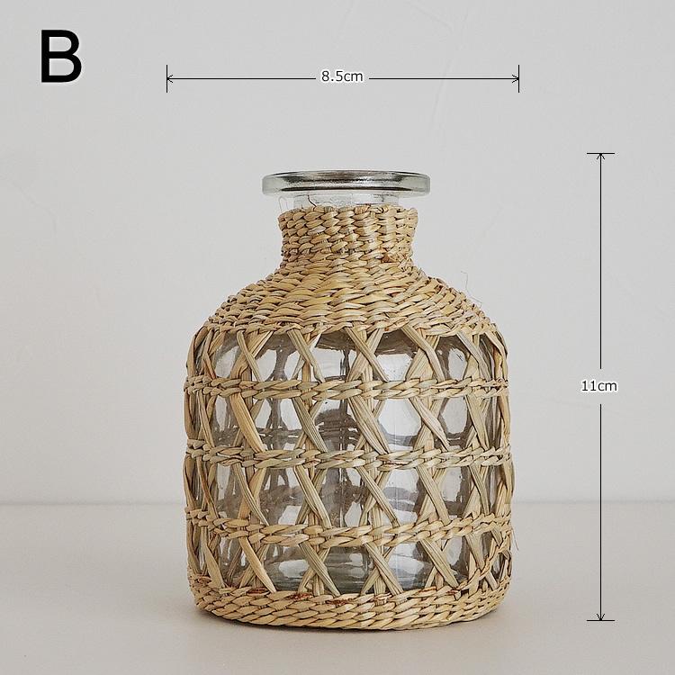 フラワーベース 花瓶 北欧 ガラス おしゃれ かわいい ナチュラル ガラス瓶 北欧インテリア 韓国インテリア 雑貨 新生活｜pease｜03