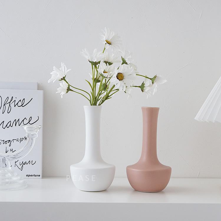 フラワーベース 花瓶 一輪挿し セラミック おしゃれ かわいい シンプル 韓国インテリア 韓国雑貨 Pease 300 Pease 通販 Yahoo ショッピング